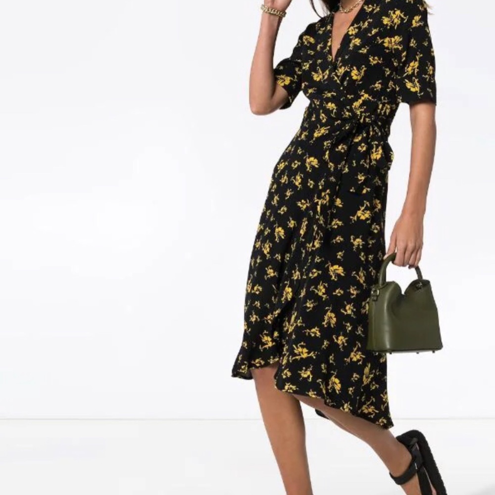 Ganni wrap dress new with tags size 12